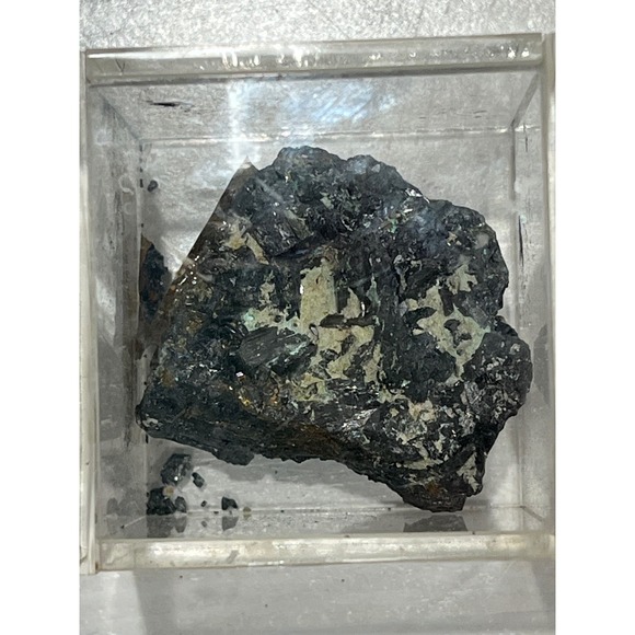 Unique Mineral Specimen Dark Gray Metallic Crystal Cluster - Picture 3 of 5